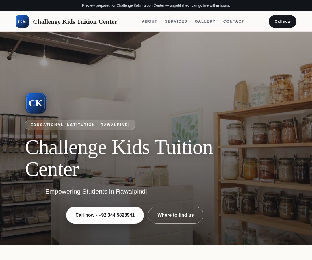 Challenge Kids Tuition Center