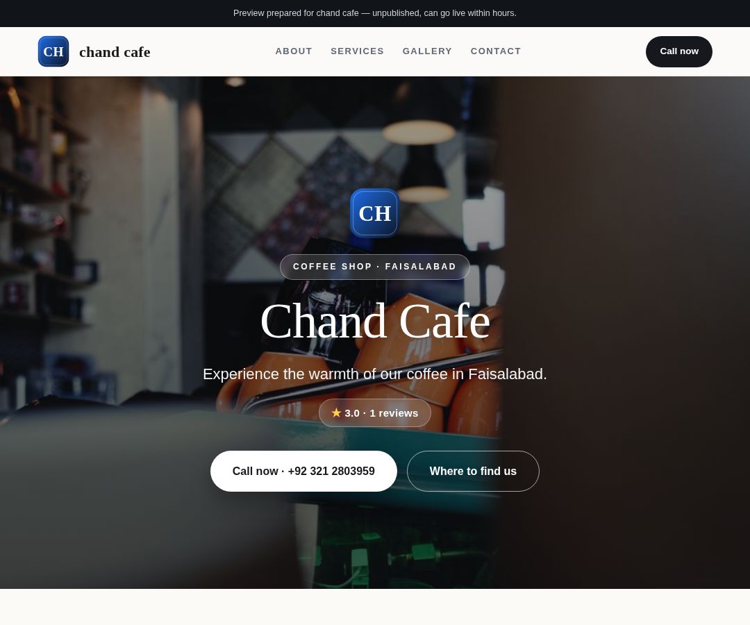 chand cafe