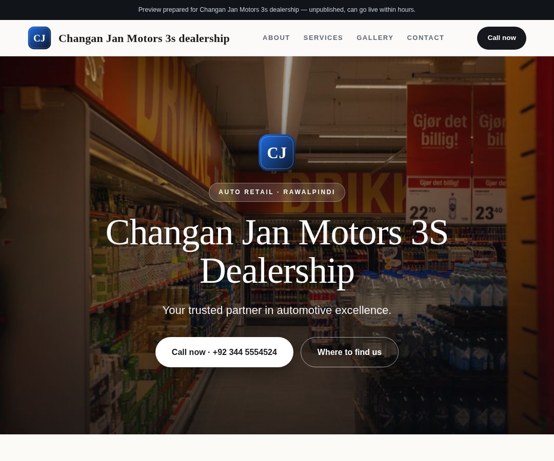 Changan Jan Motors 3s dealership
