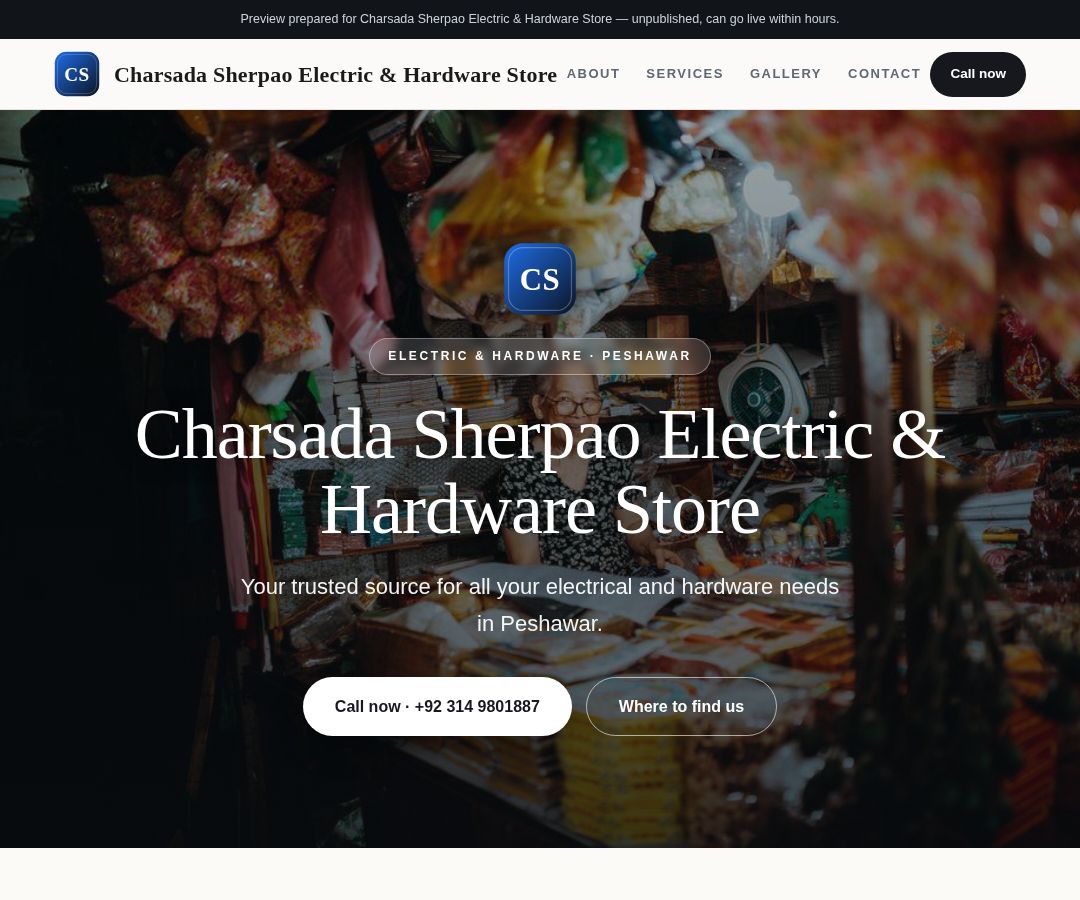 Charsada Sherpao Electric & Hardware Store
