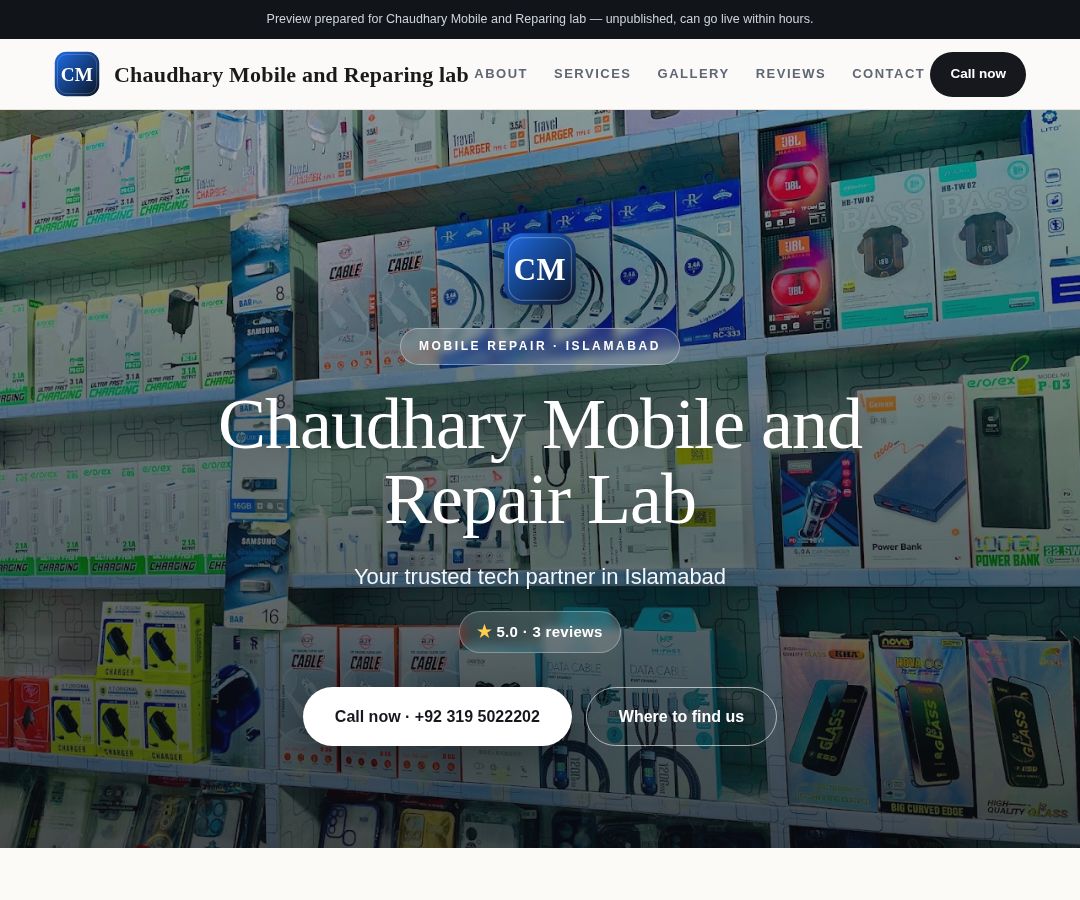 Chaudhary Mobile and Reparing lab