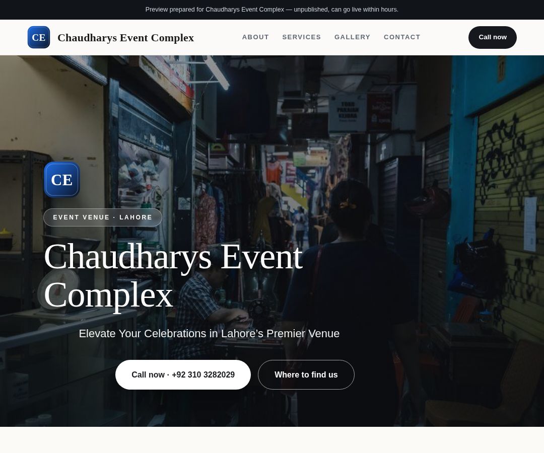 Chaudharys Event Complex