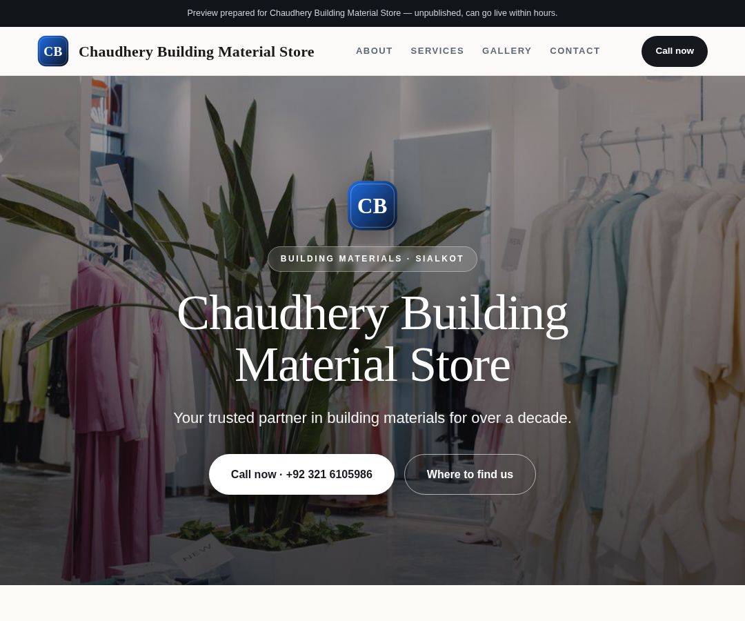 Chaudhery Building Material Store