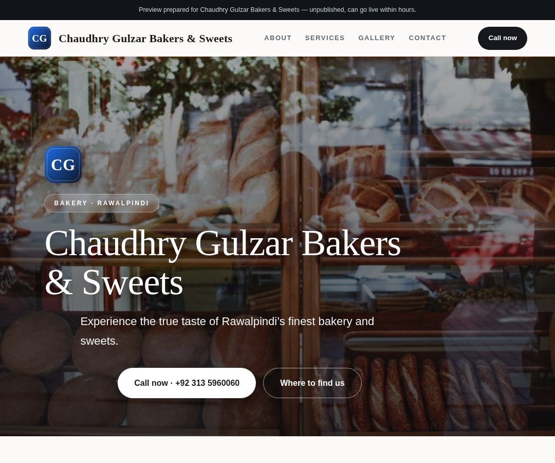 Chaudhry Gulzar Bakers & Sweets