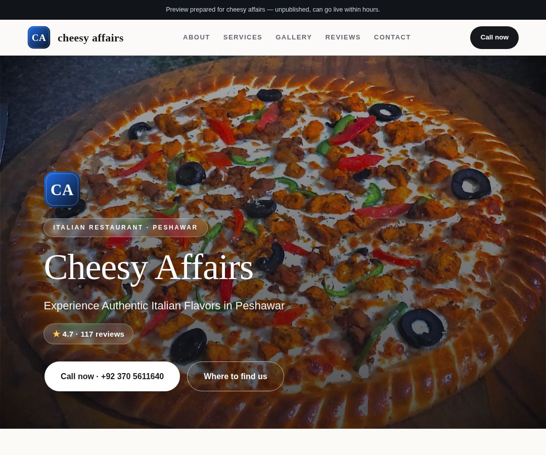 cheesy affairs