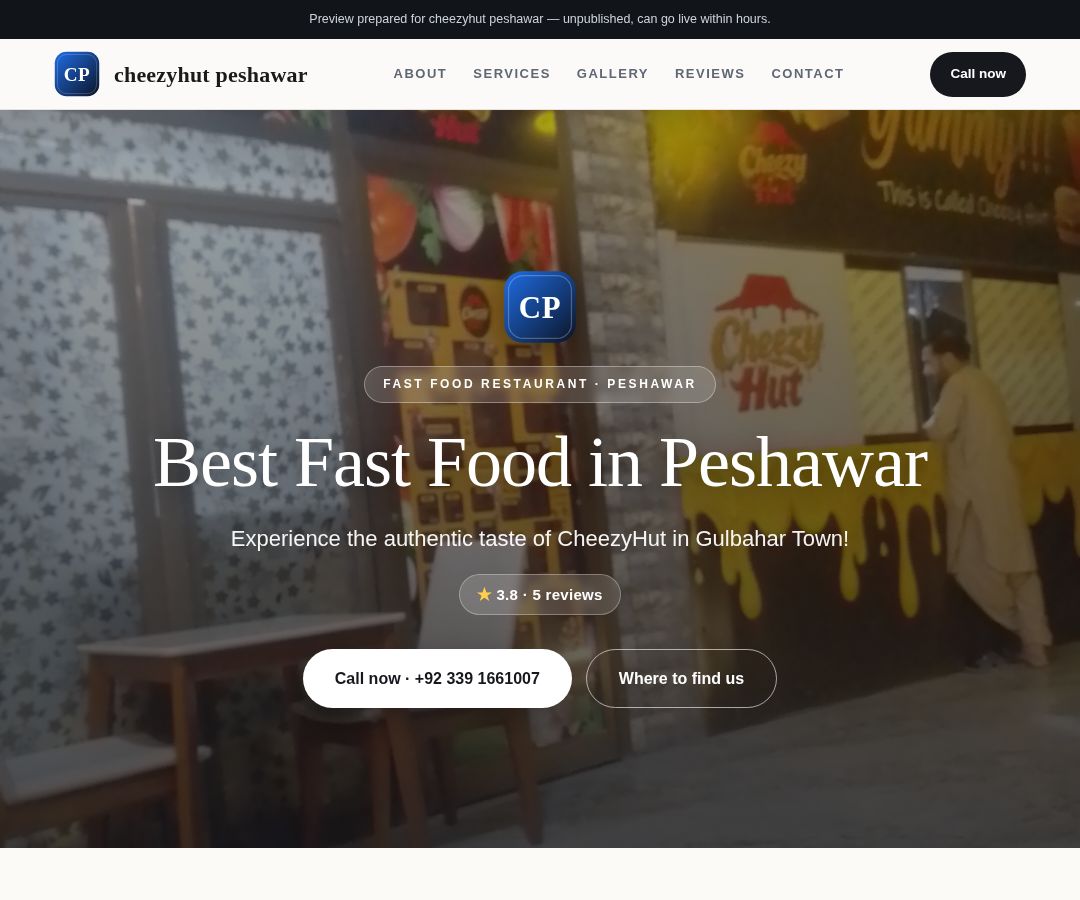 cheezyhut peshawar