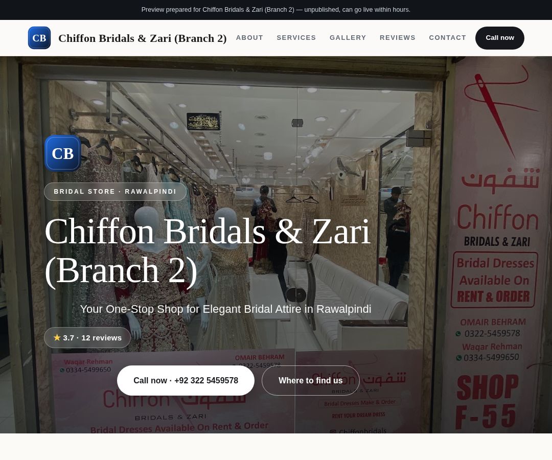 Chiffon Bridals & Zari (Branch 2)