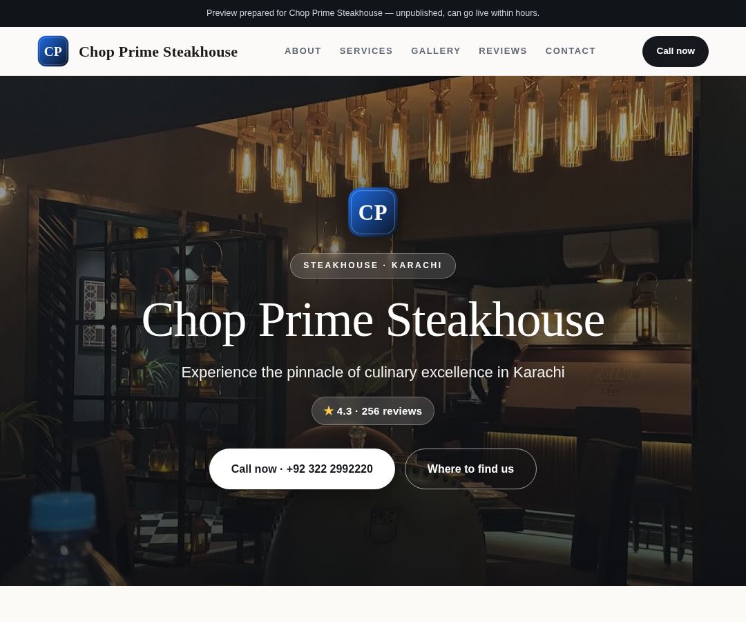 Chop Prime Steakhouse
