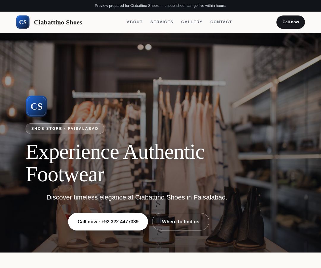 Ciabattino Shoes