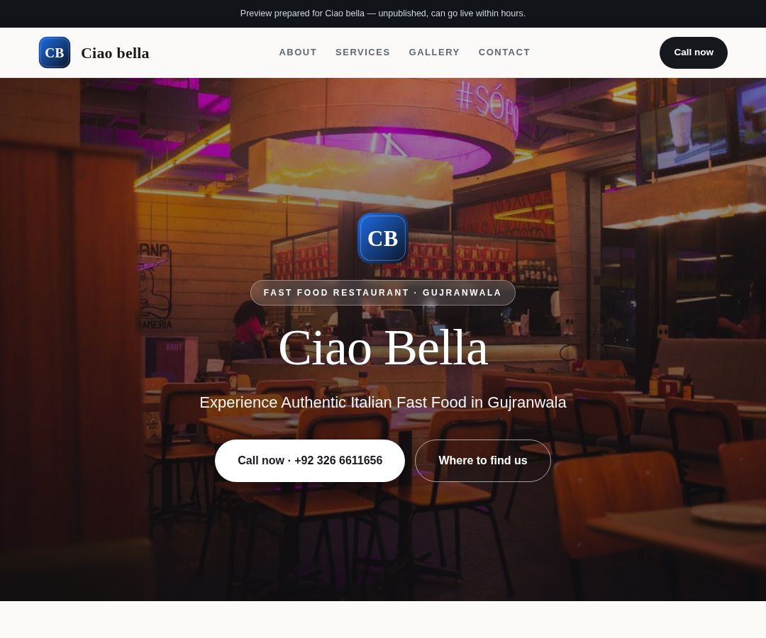 Ciao bella