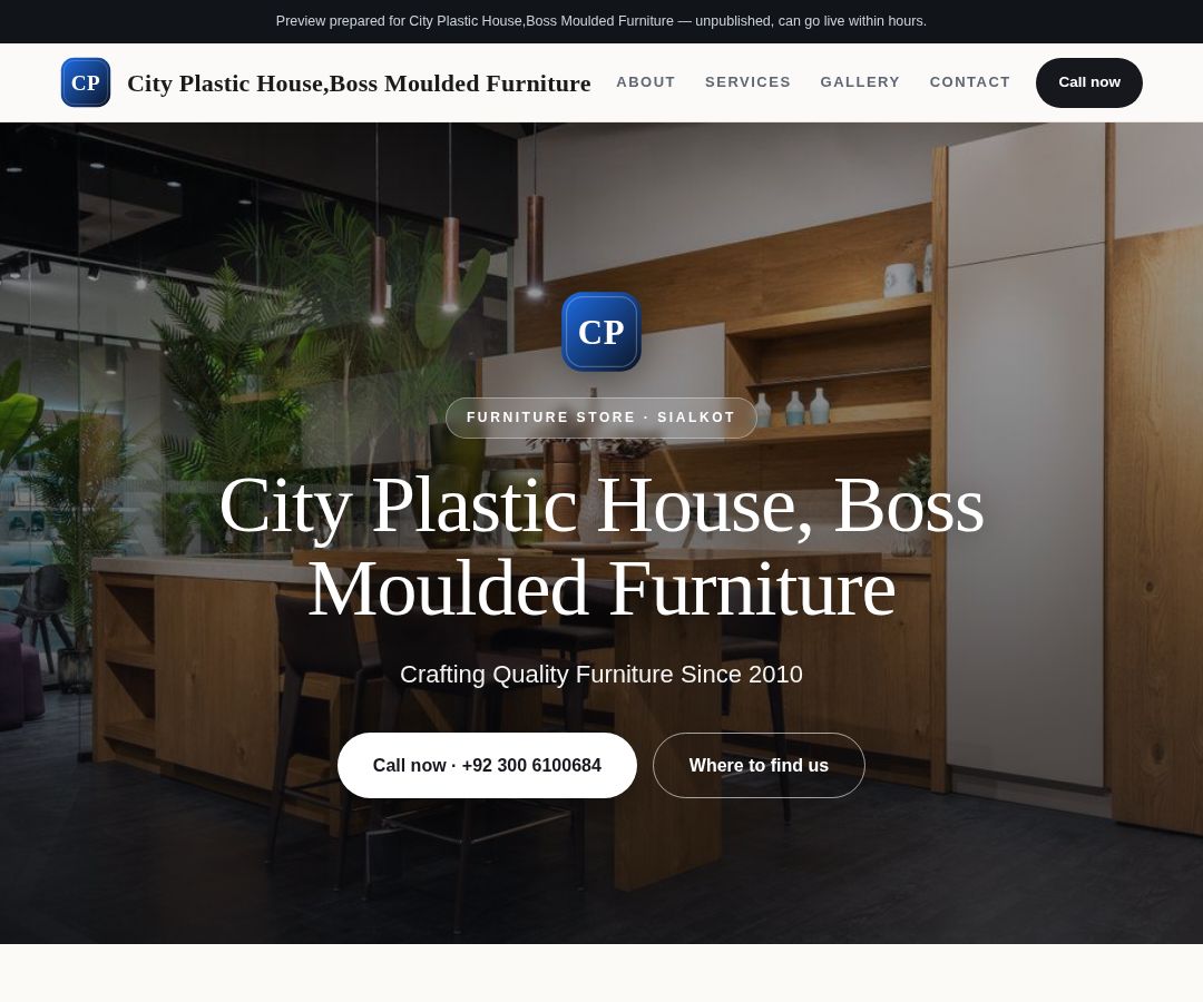 City Plastic House,Boss Moulded Furniture
