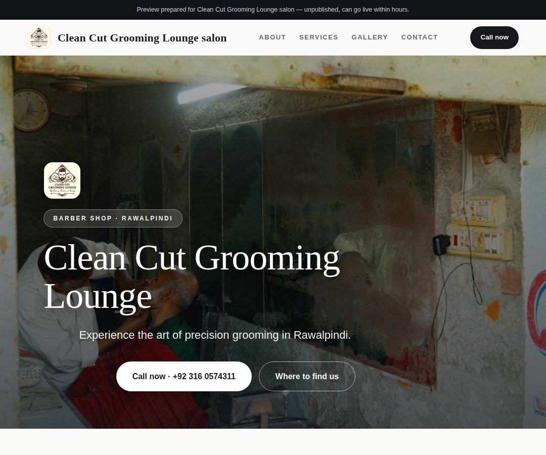 Clean Cut Grooming Lounge salon