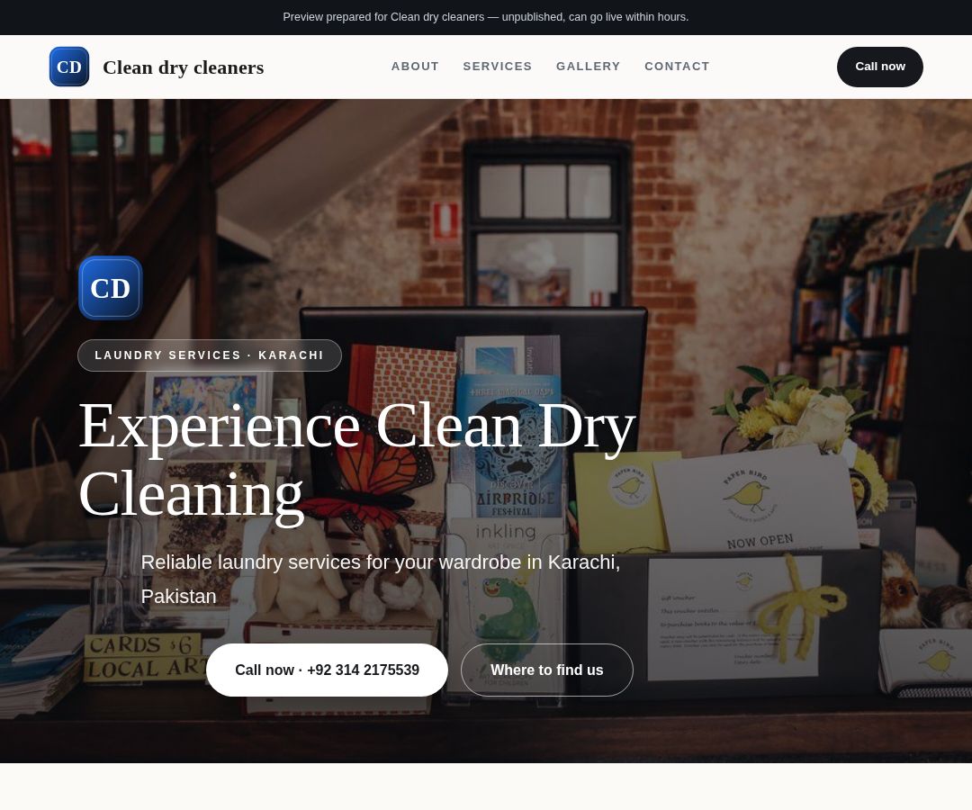 Clean dry cleaners
