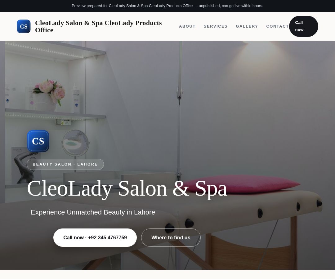 CleoLady Salon & Spa CleoLady Products Office
