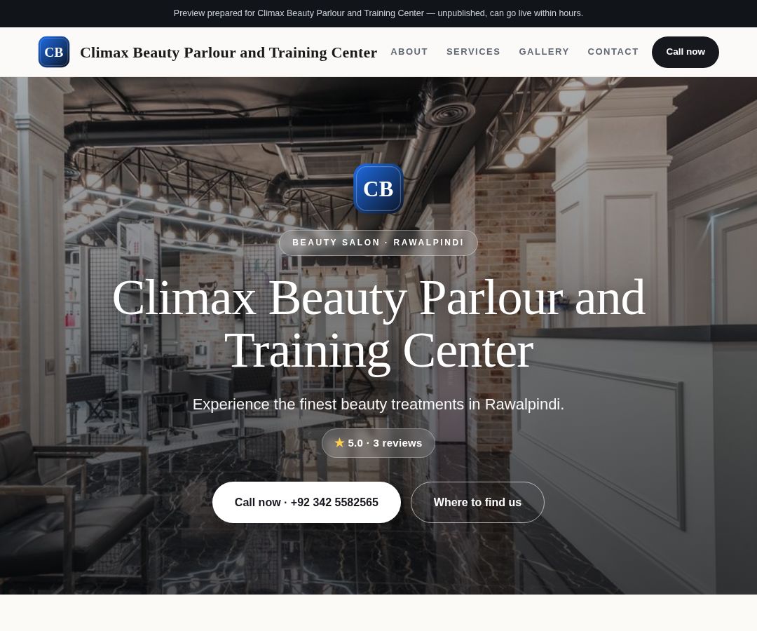 Climax Beauty Parlour and Training Center