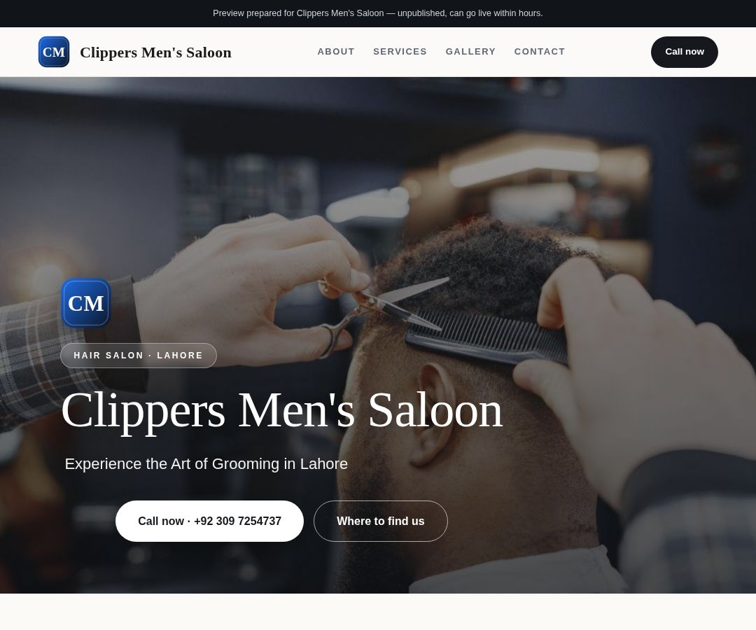 Clippers Men's Saloon
