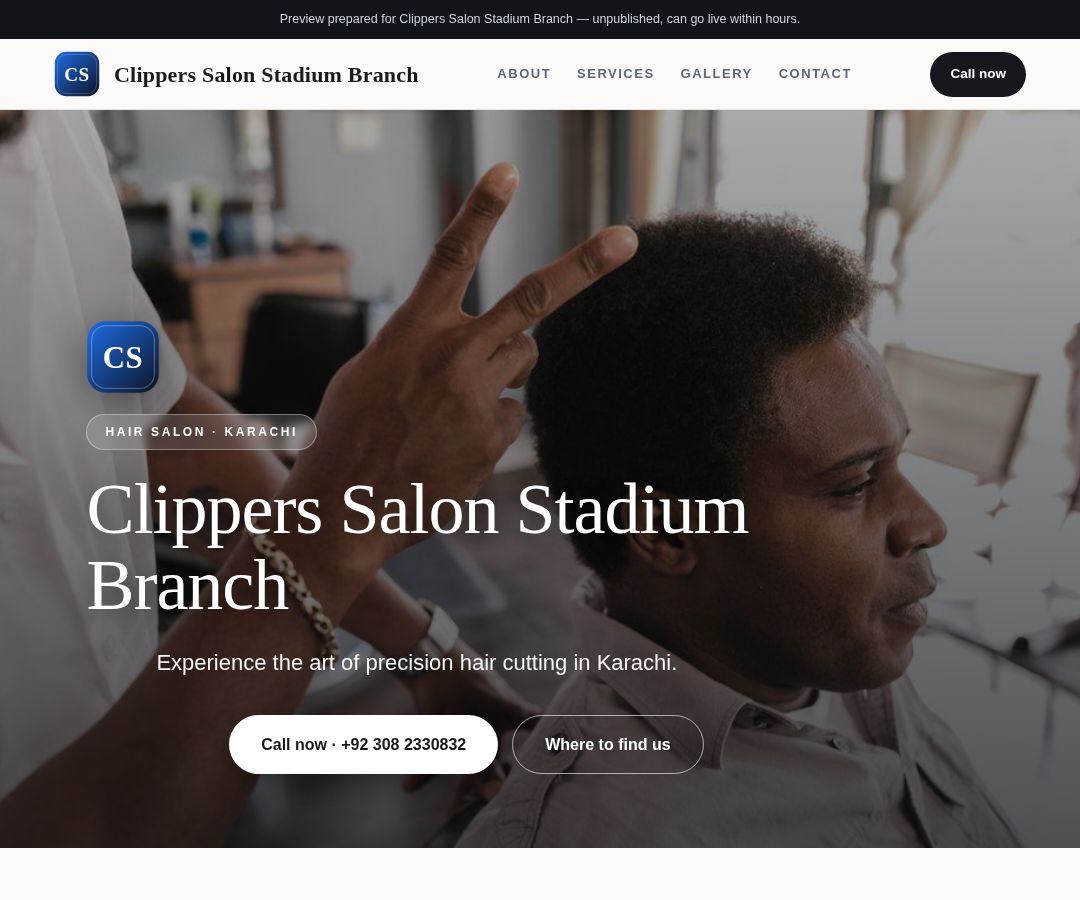 Clippers Salon Stadium Branch