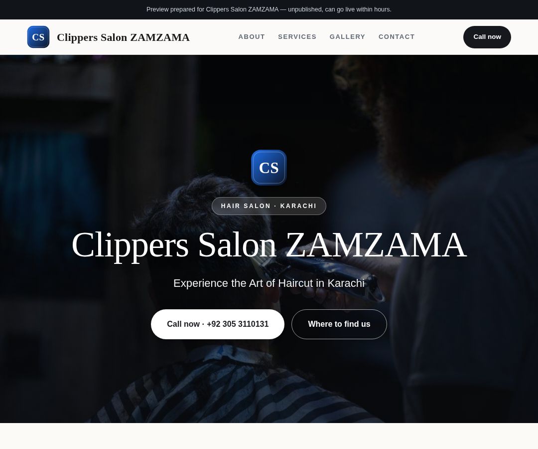 Clippers Salon ZAMZAMA