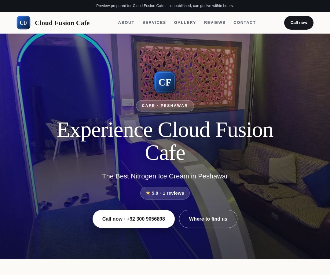 Cloud Fusion Cafe
