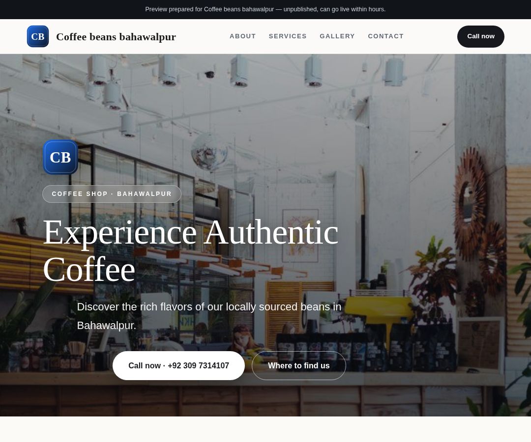Coffee beans bahawalpur
