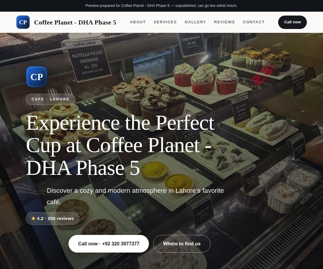 Coffee Planet - DHA Phase 5