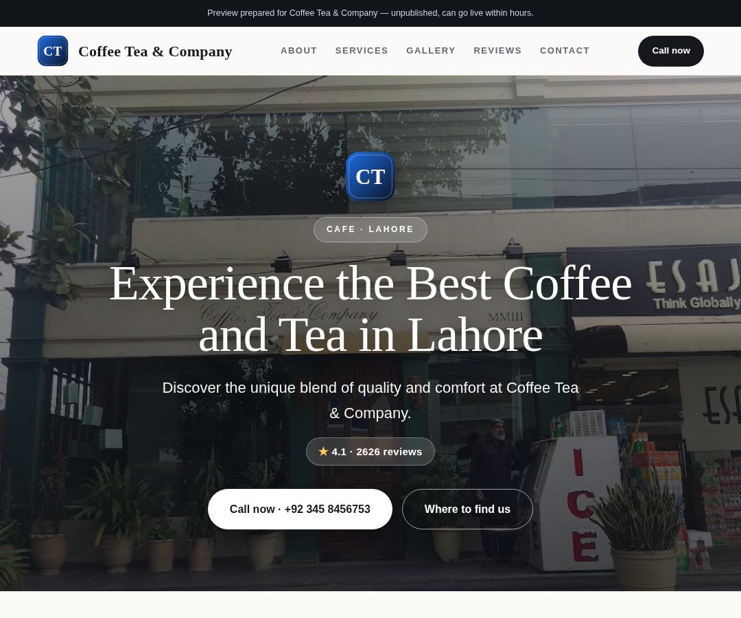 Coffee Tea & Company