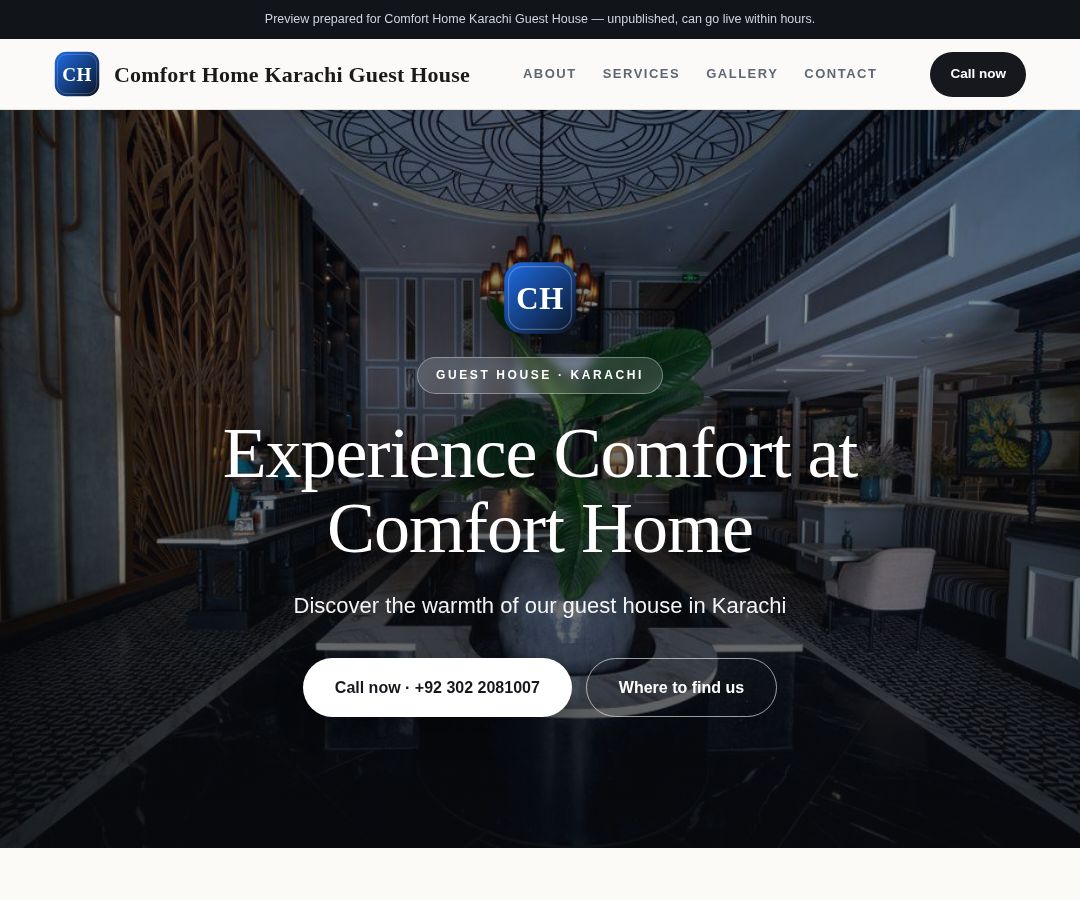 Comfort Home Karachi Guest House