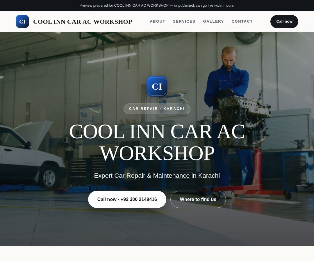 COOL INN CAR AC WORKSHOP