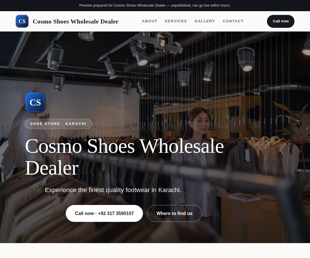 Cosmo Shoes Wholesale Dealer