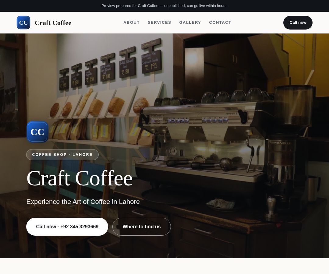 Craft Coffee