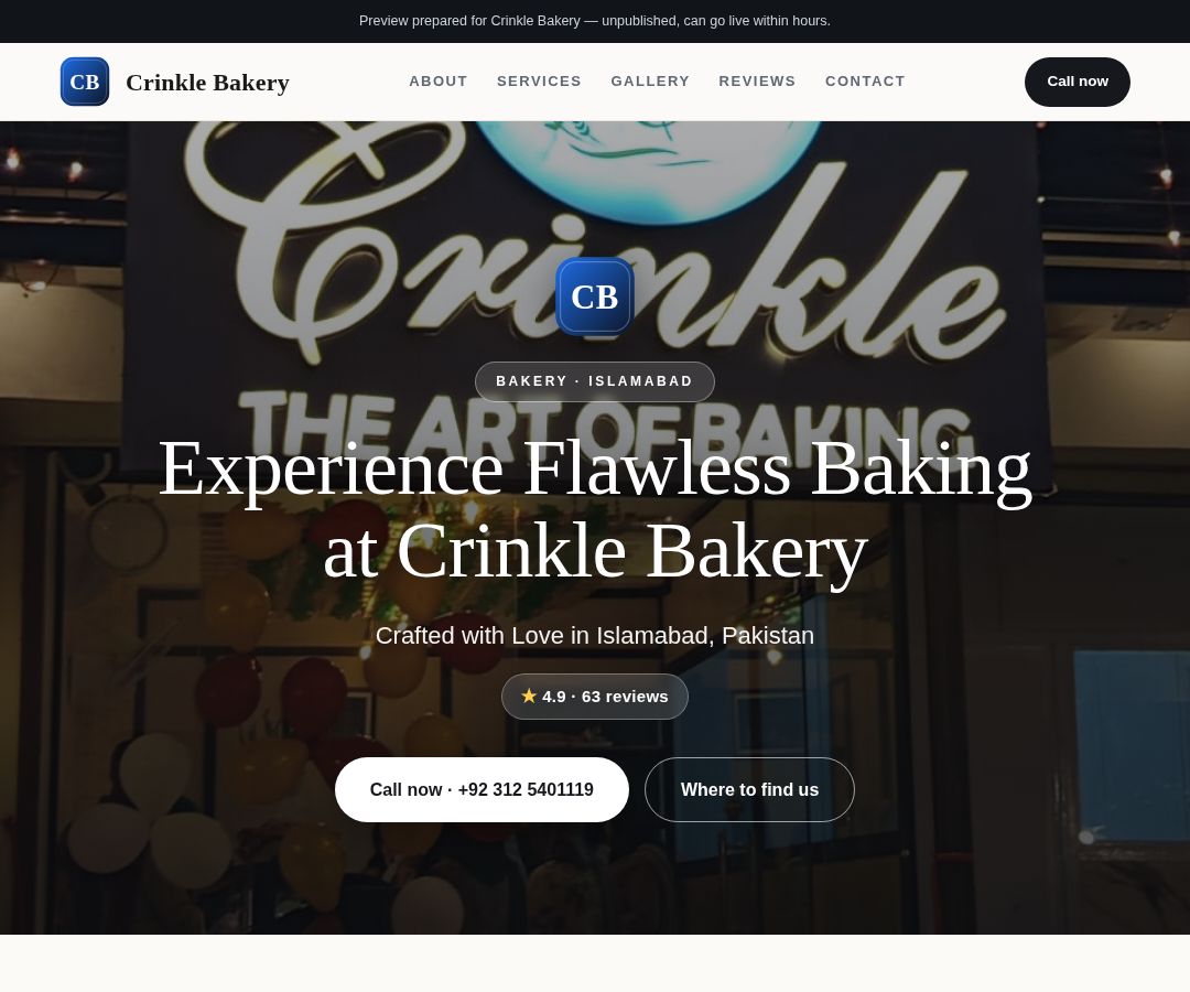 Crinkle Bakery