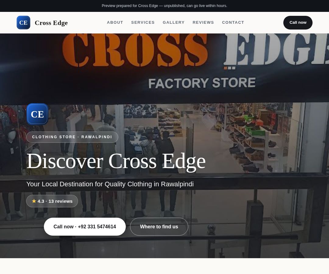 Cross Edge