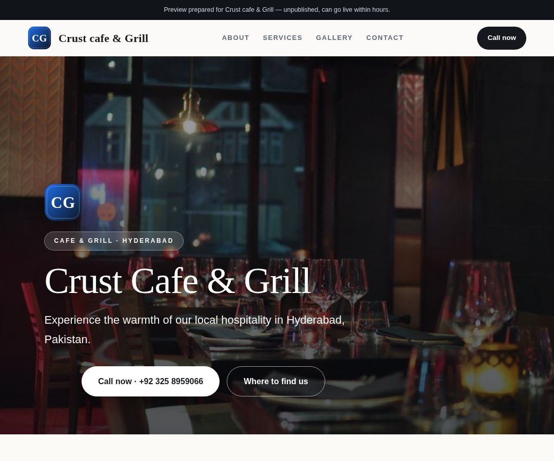Crust cafe & Grill