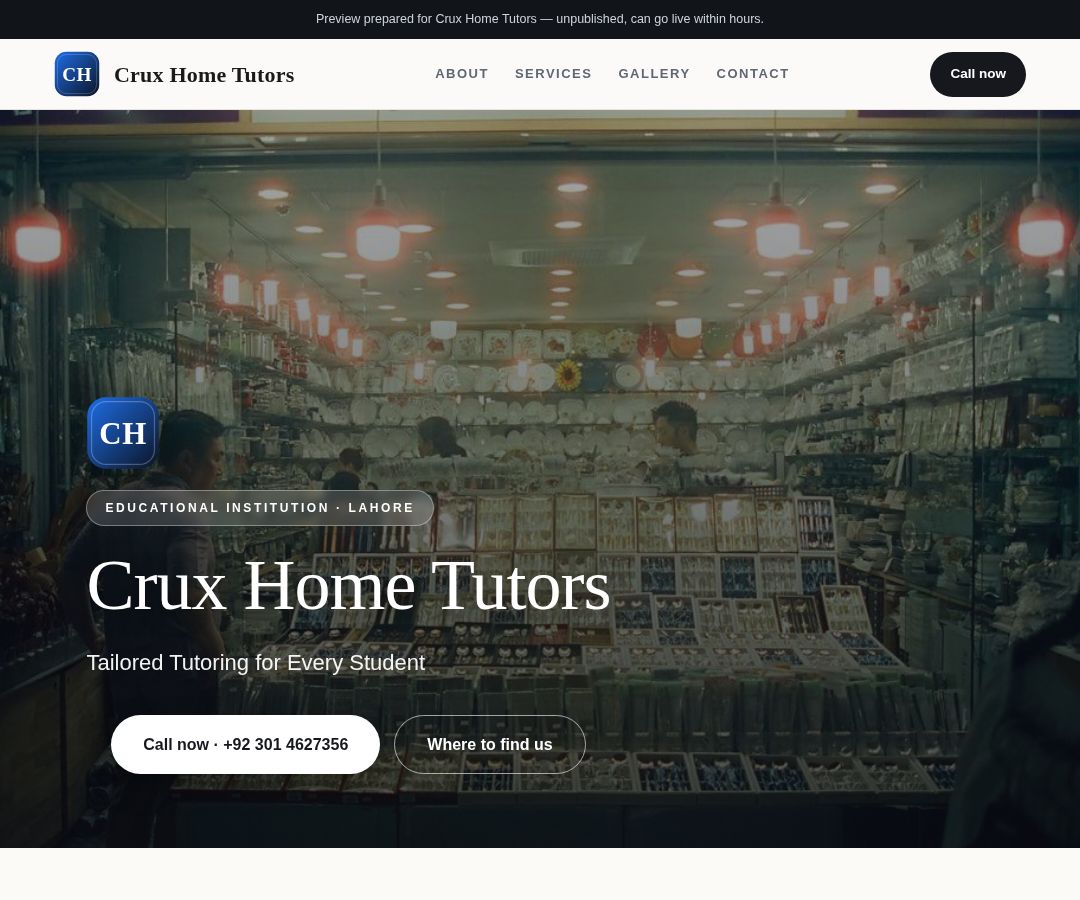 Crux Home Tutors