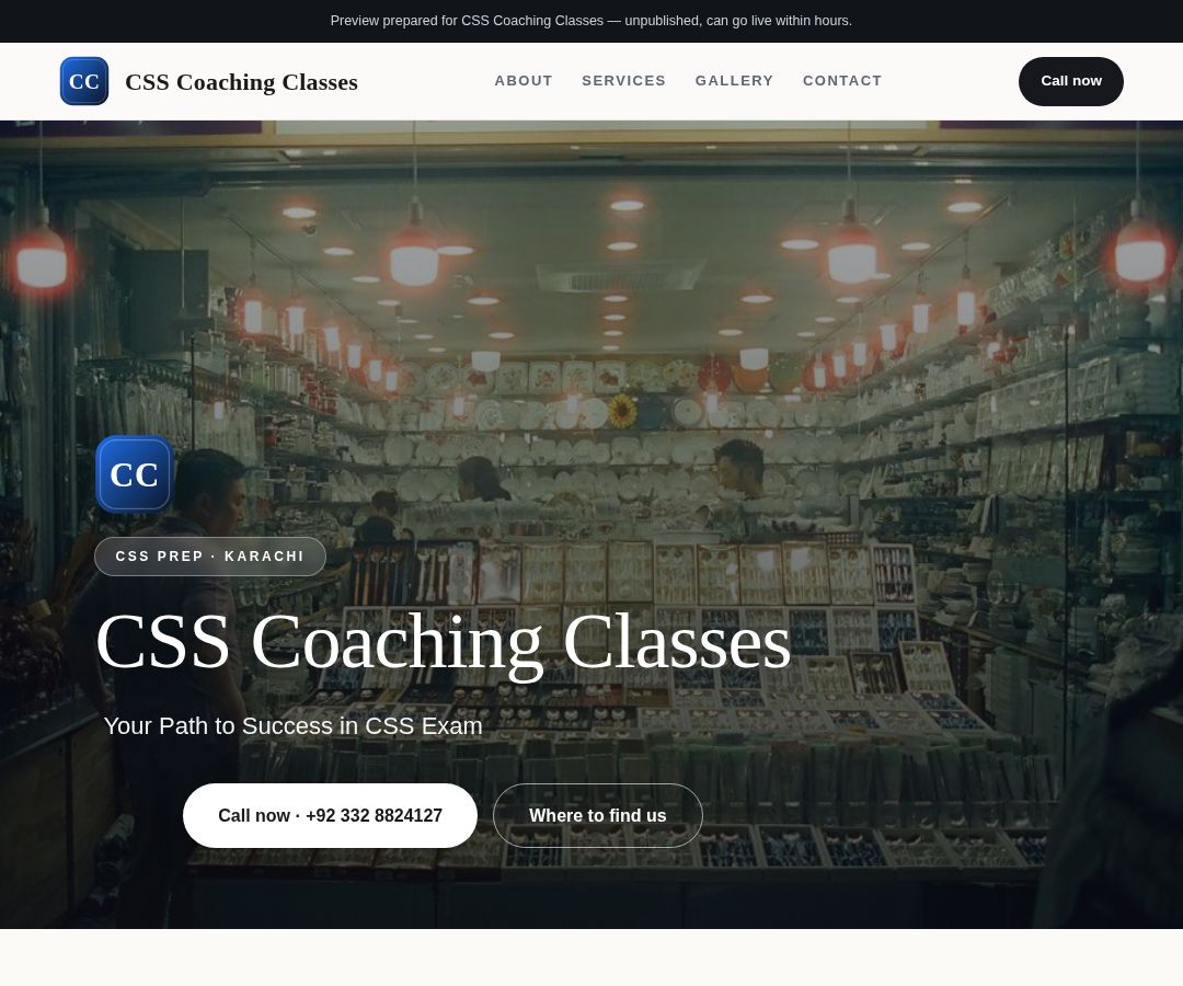 CSS Coaching Classes