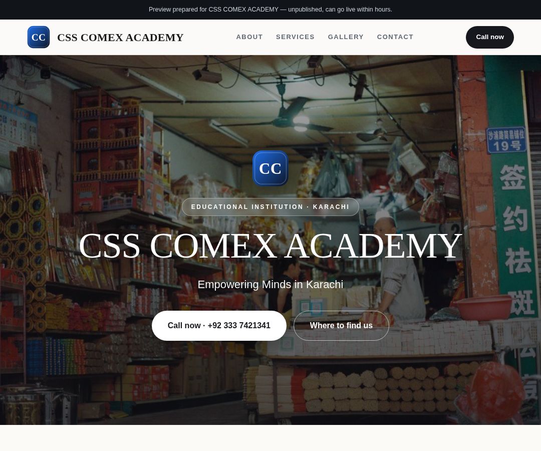 CSS COMEX ACADEMY