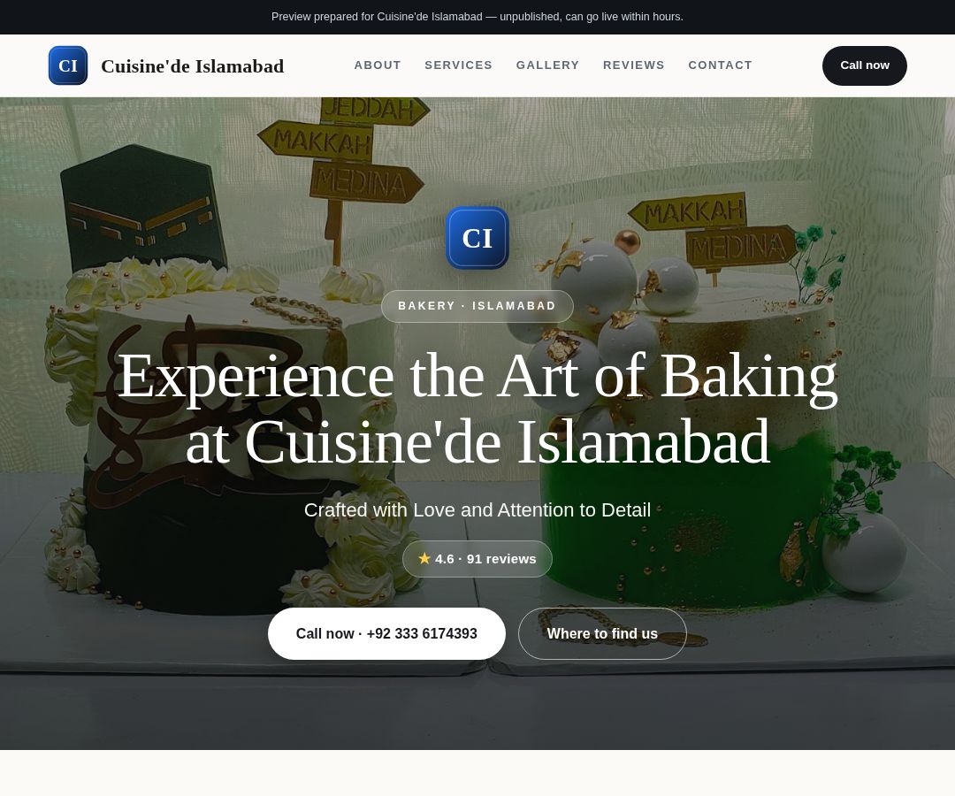 Cuisine'de Islamabad
