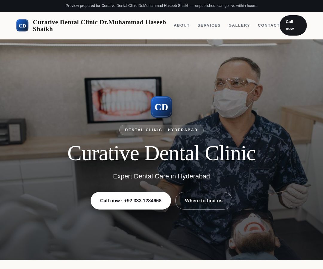 Curative Dental Clinic Dr.Muhammad Haseeb Shaikh