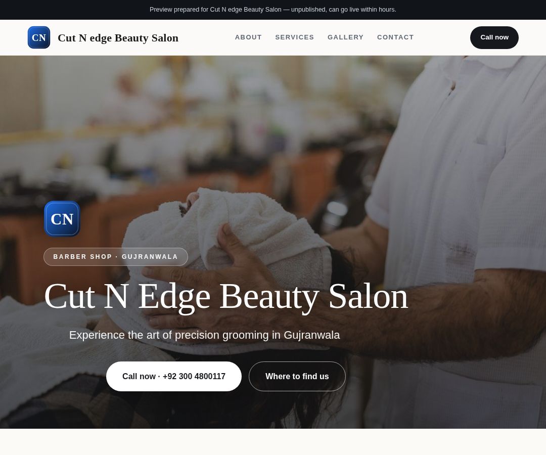 Cut N edge Beauty Salon