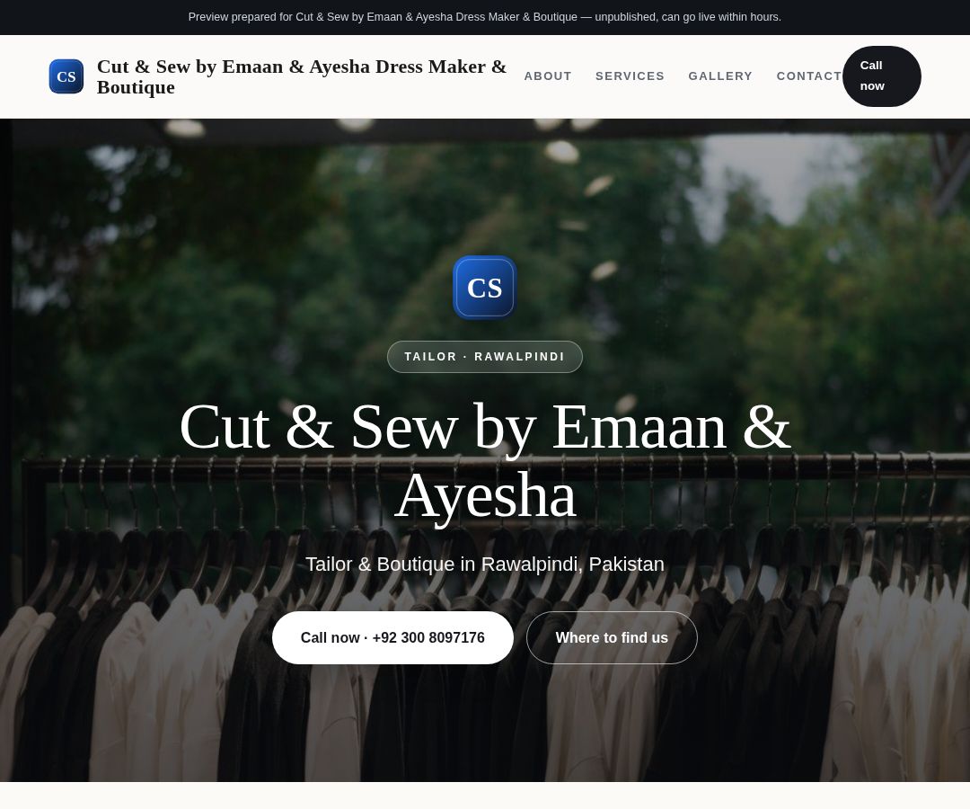 Cut & Sew by Emaan & Ayesha Dress Maker & Boutique