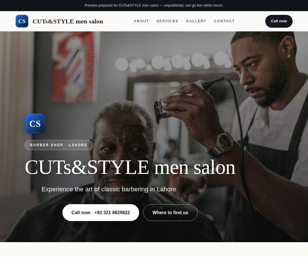 CUTs&STYLE men salon