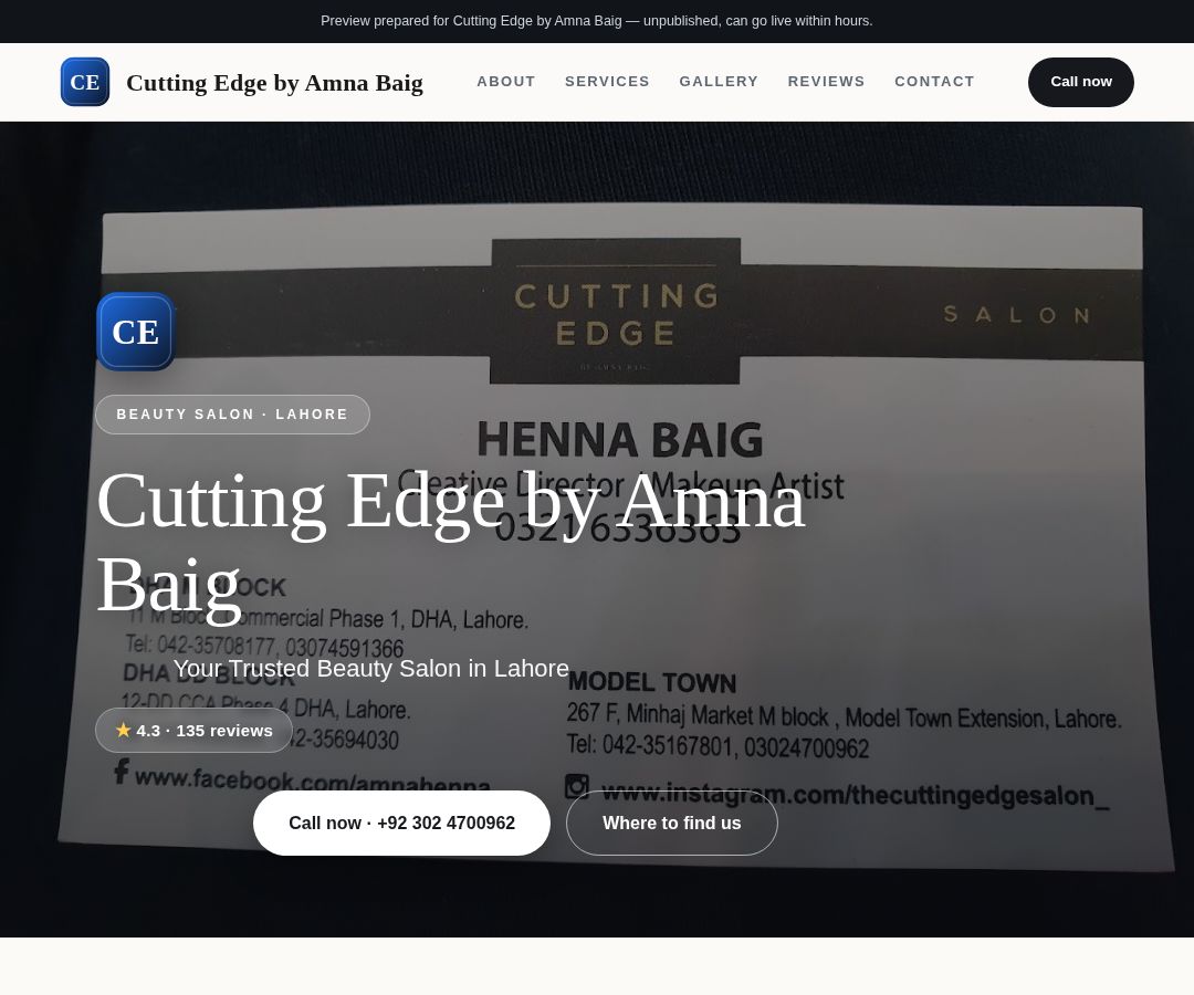 Cutting Edge by Amna Baig