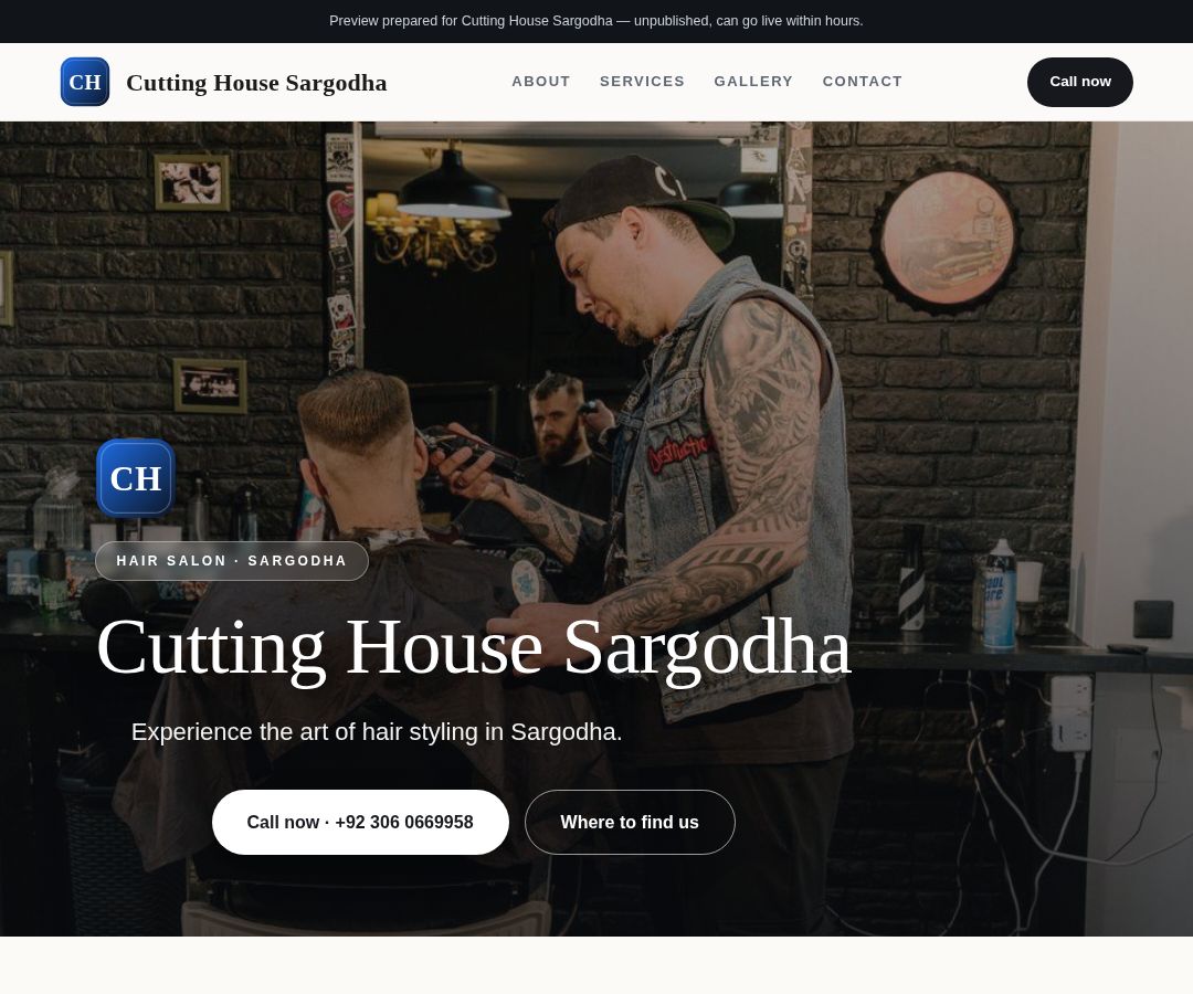 Cutting House Sargodha