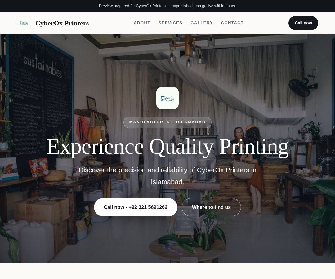 CyberOx Printers