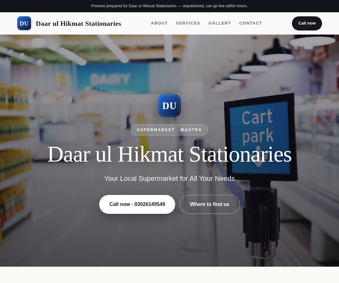 Daar ul Hikmat Stationaries
