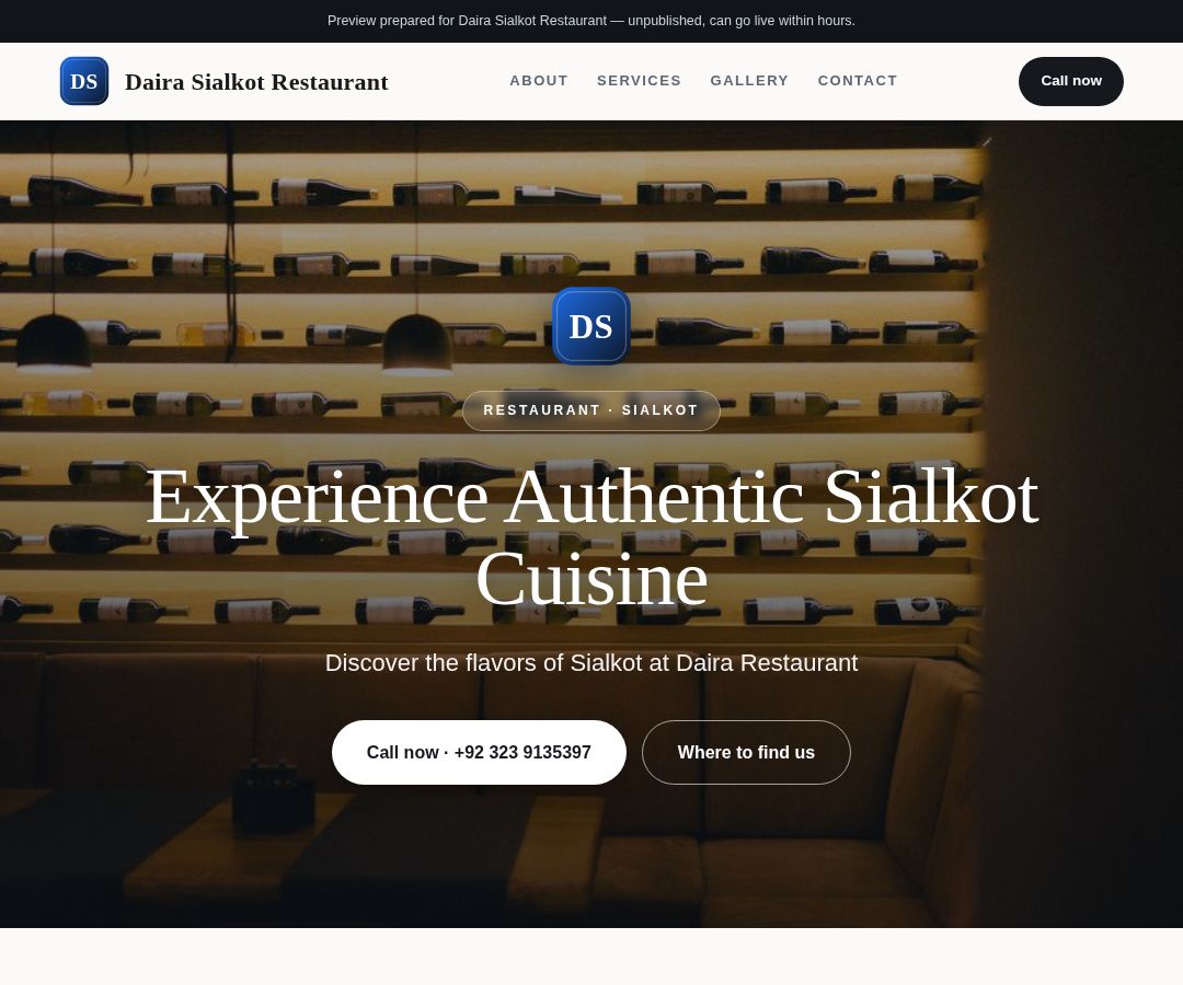Daira Sialkot Restaurant