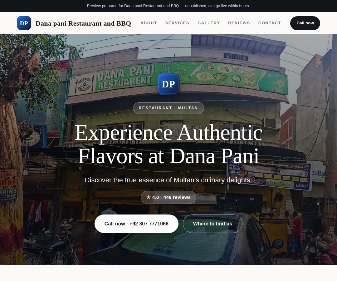 Dana pani Restaurant and BBQ