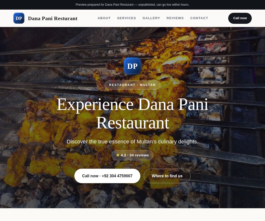 Dana Pani Resturant