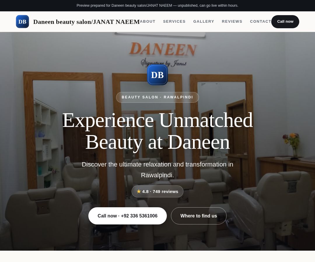 Daneen beauty salon/JANAT NAEEM