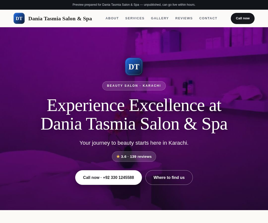 Dania Tasmia Salon & Spa